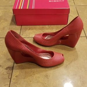 BCBGirls Shoes - Hot pink wedges BCBGirls Shoes - Hot pink wedges